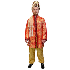 Enchanting Red Sequined Sultan Adult Costume