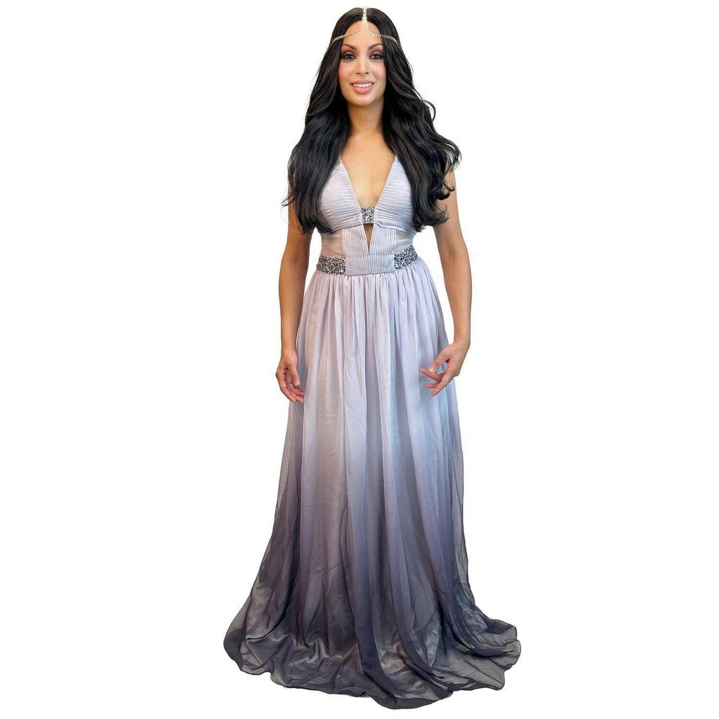 greek gowns evening dresses greek goddess dress Purple Elf Fantasy Dress - Golden Rome Greek Goddess