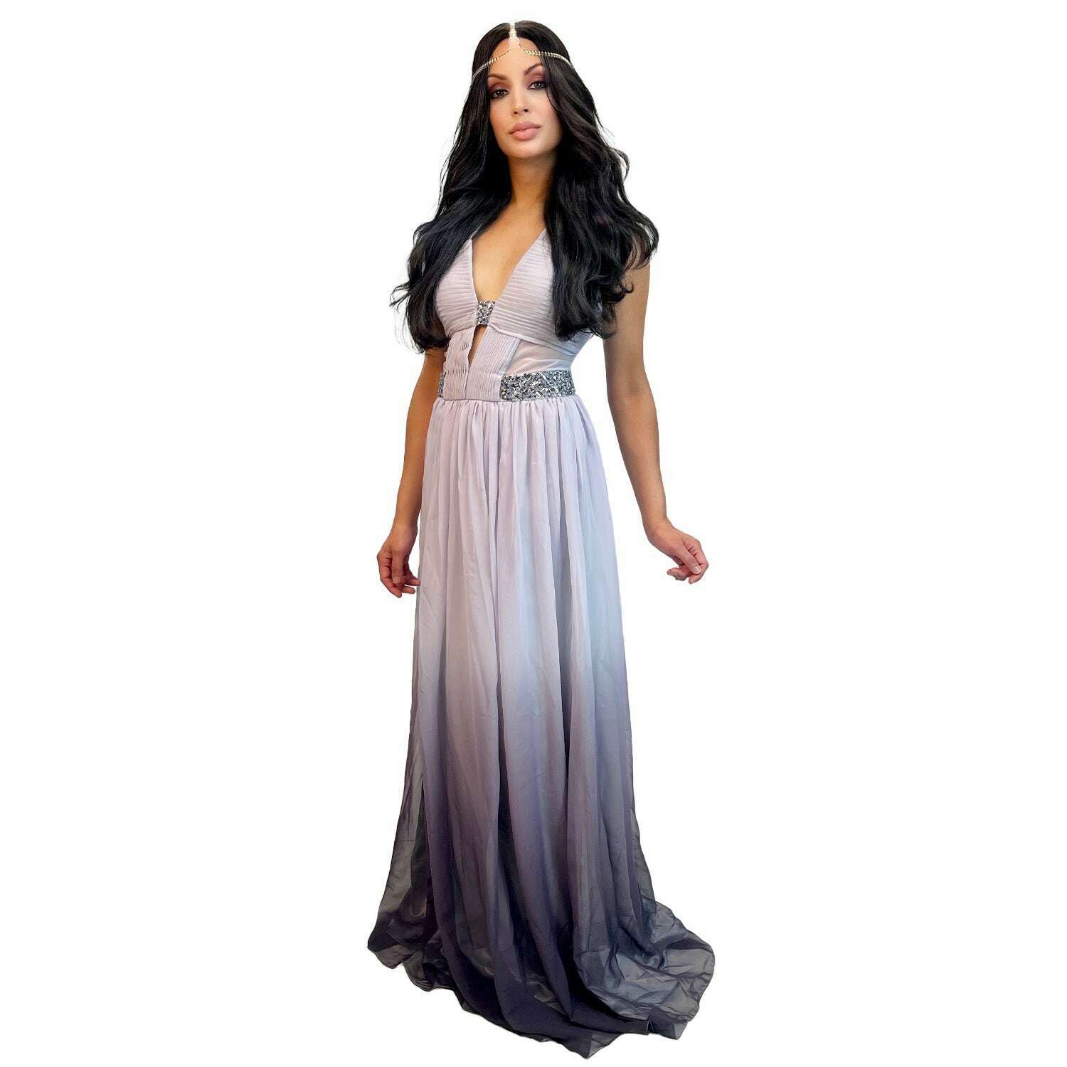 purple greek dress Exclusive Greek Purple Dress Women's Costume Rent / Large