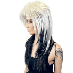 Extra Long Cyndi Rocker Choppy Mullet Wig