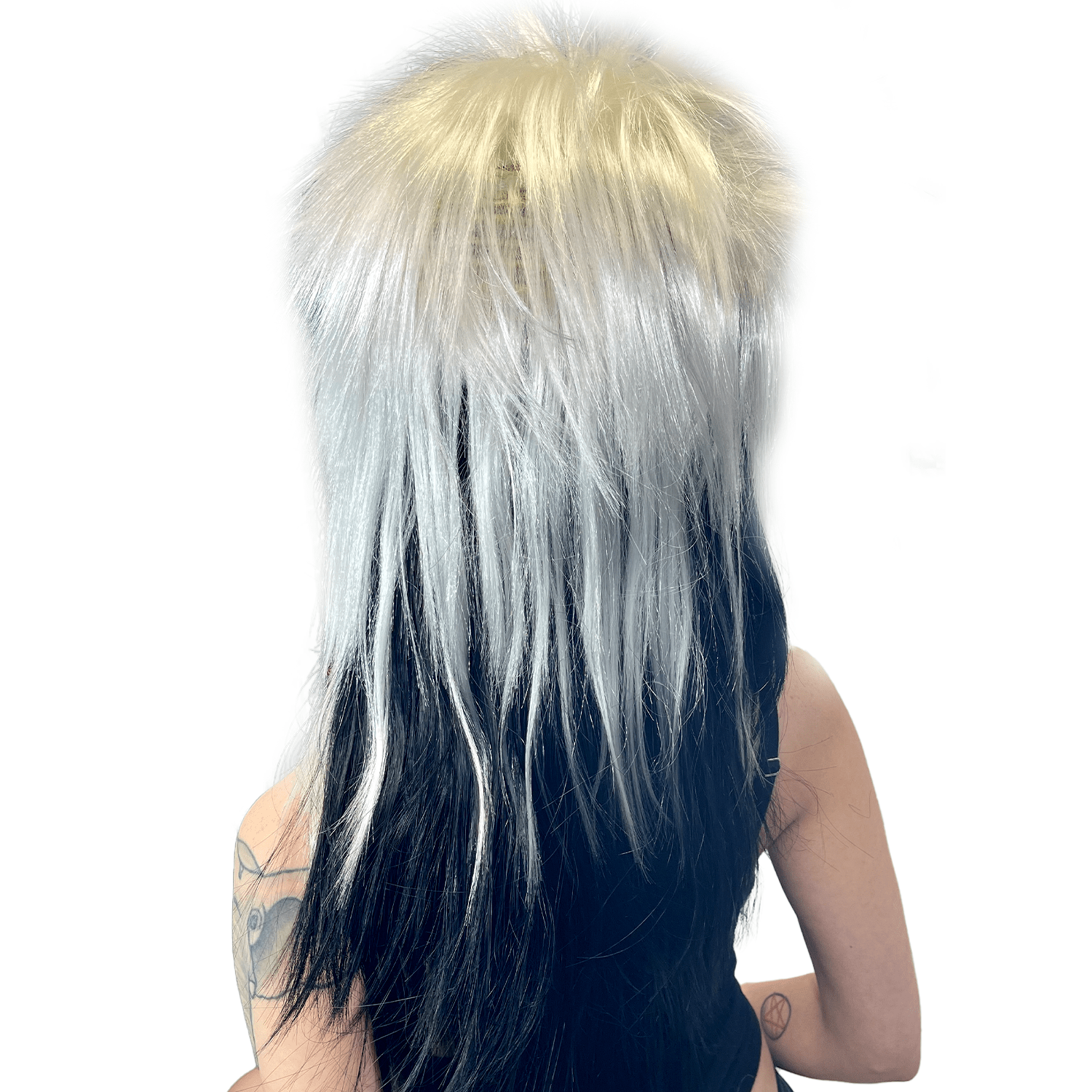 Extra Long Cyndi Rocker Choppy Mullet Wig