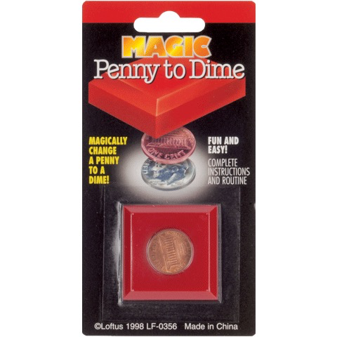 Magic Penny to Dime Trick