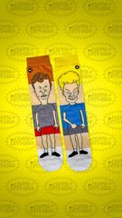 Beavis & Butthead 360 Crew Length Knit Socks
