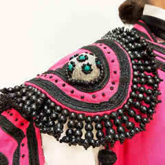 Premium Professional Matador Spanish Bullfighter Adult Costume Pink & Black Rent Small