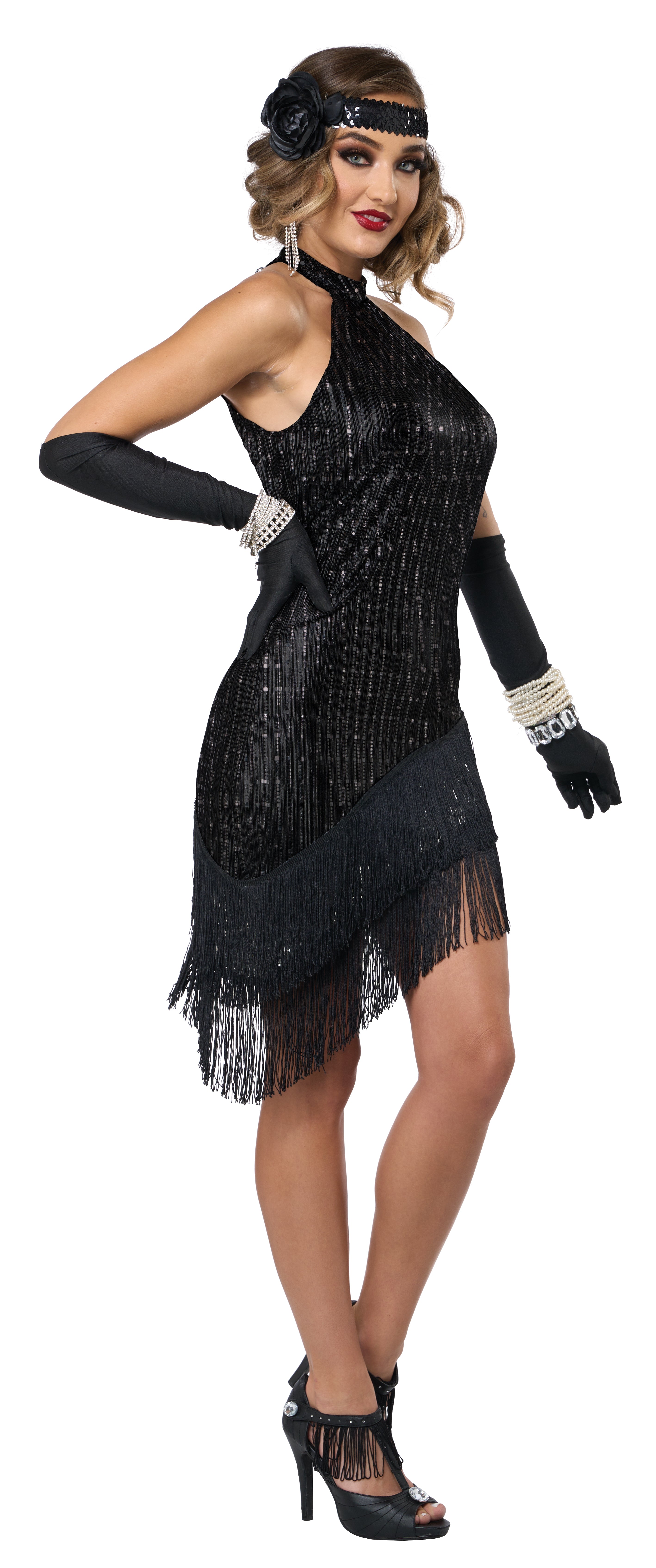Back in Black Fabulous Flapper Adult  Costume