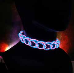 LED Chunky Necklace with Different Modes