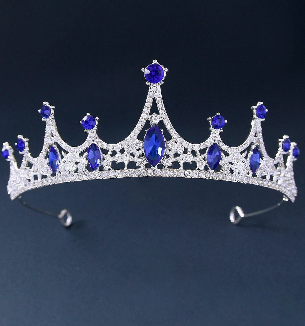 Blue and Silver Tiara