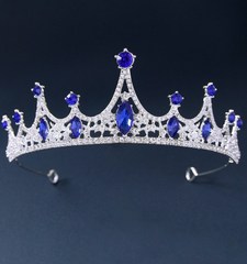 Blue and Silver Tiara