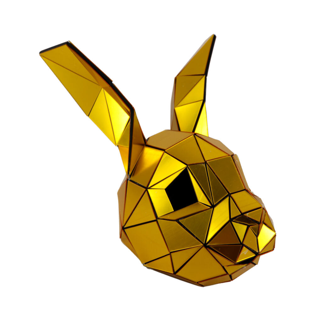 Bunny Reflective Gold Mask