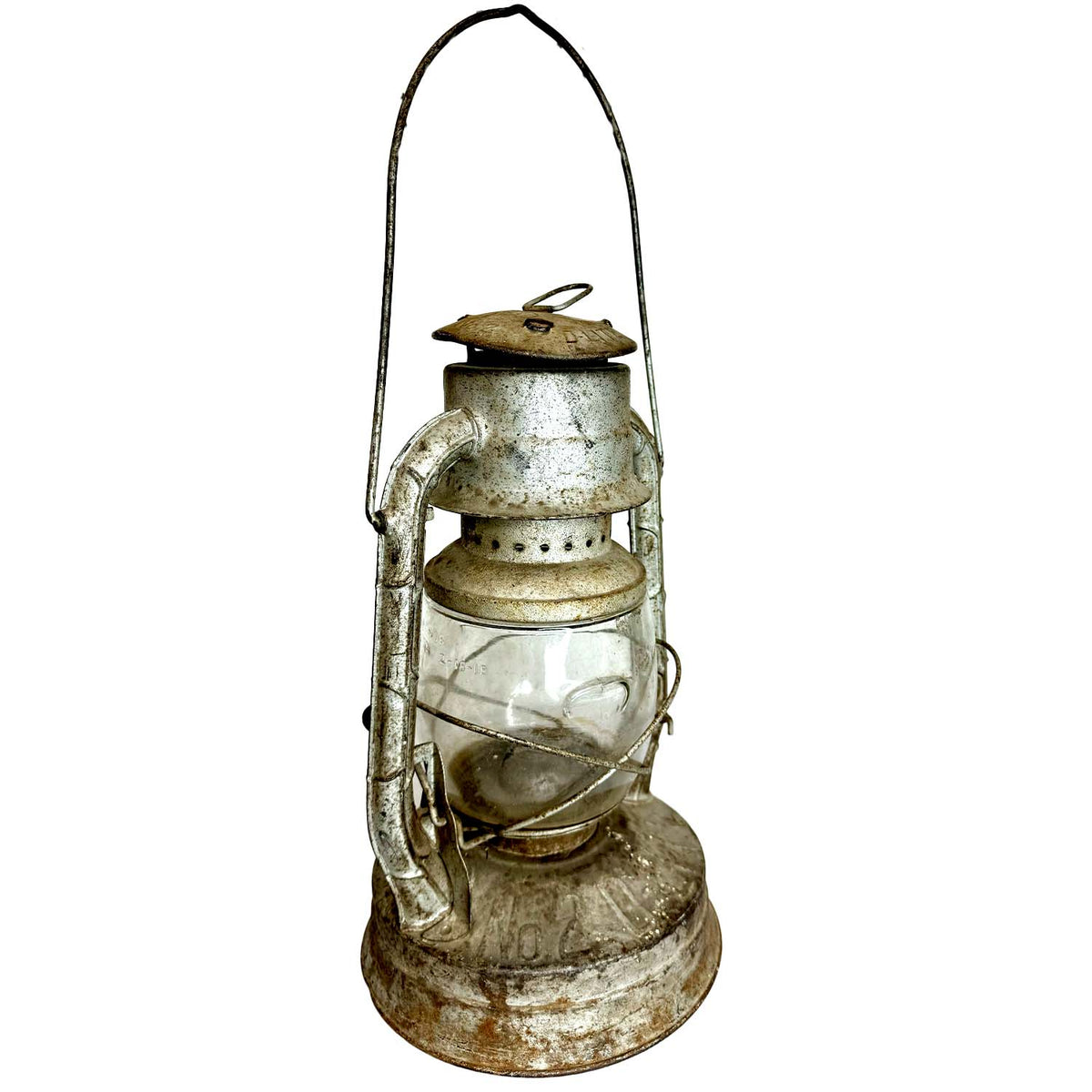 Old Fashioned Rustic SIlver Lantern Prop