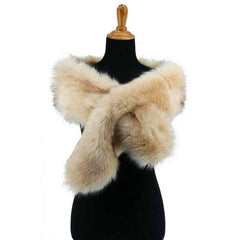 Fabulous Flapper Faux Fur Stole Wrap