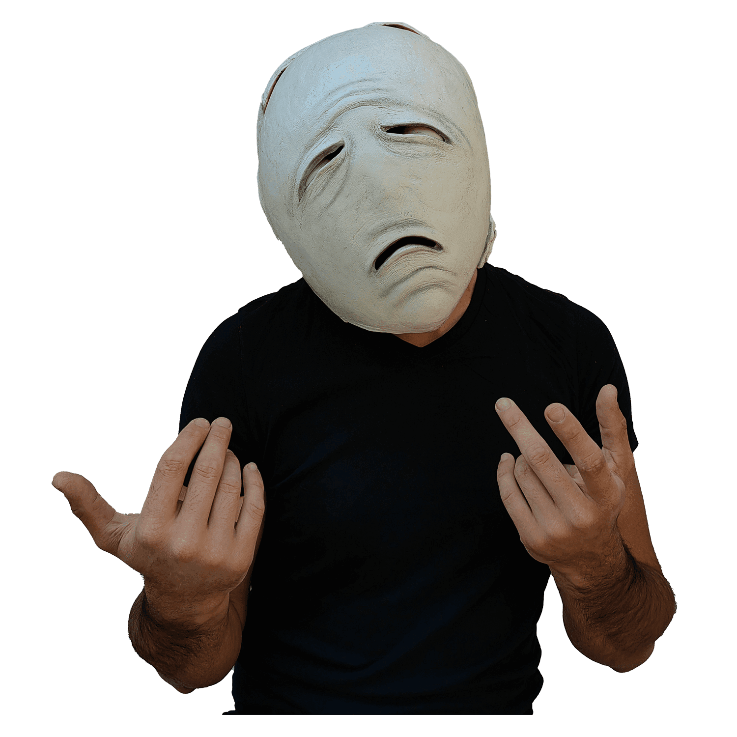 Face Peeling Bridge Maggot Sad Eyes Creepypasta Latex Mask