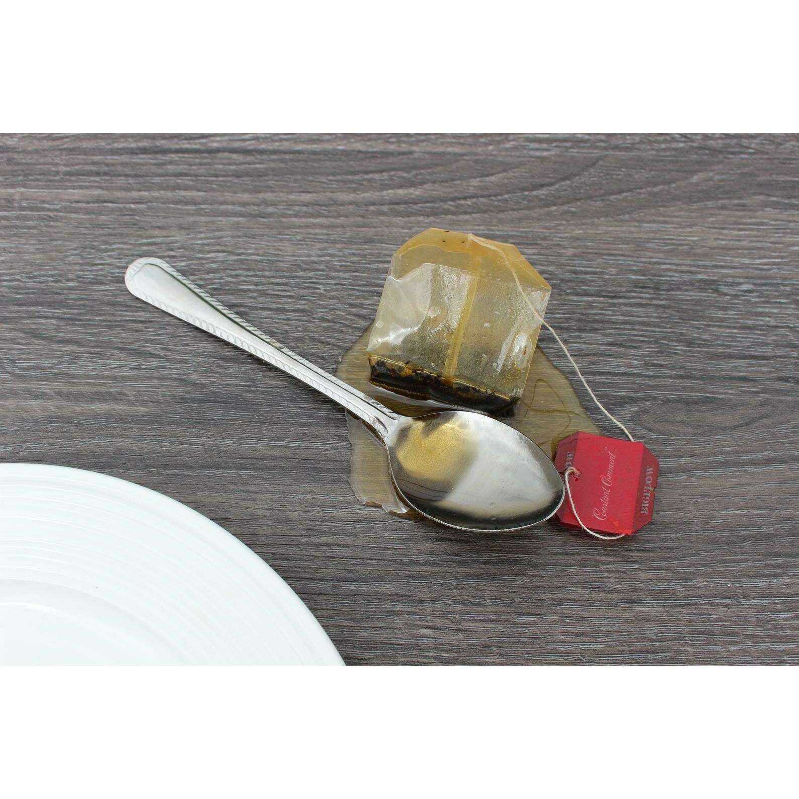 Fake Spilled Tea Bag with Spoon Prop – AbracadabraNYC
