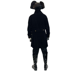 Fancy Black Velvet Pirate Men's Costume