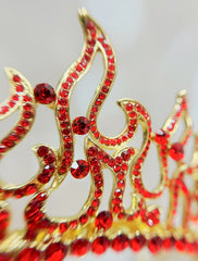 Men's Fleur De Lis Crown W/ Yellow Gemstones