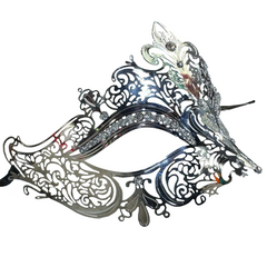 Fleur De Lis Laser Cut Venetian Mask