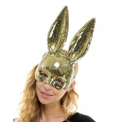 Mirrored Bunny Half Mask