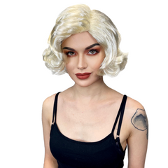 Classic Marilyn Monroe Inspired Wavy Styled Wig