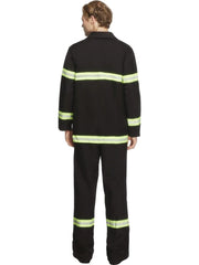 Deluxe Blazing  Fire Fighter Adult Costume