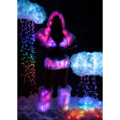 Light-Up Faux Fur Legwarmers