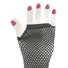 Fingerless Fishnet Elbow Gloves