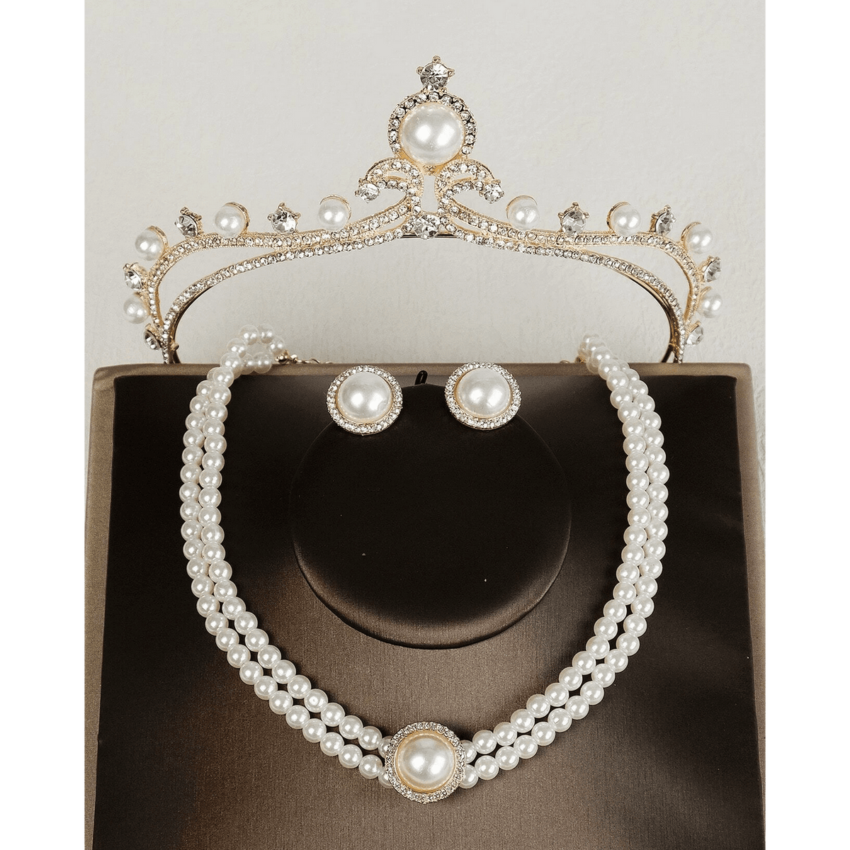 Flapper Tiara Set Silver