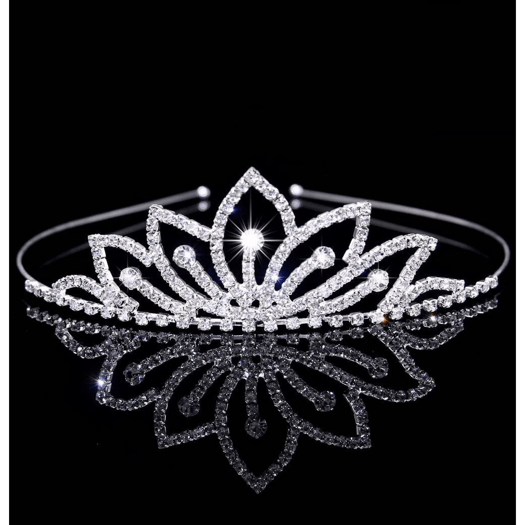 Flower Silver Tiara