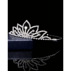 Flower Silver Tiara