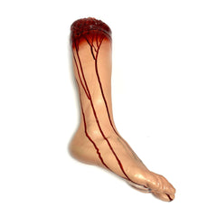 Foam Rubber and Latex Bloody Severed Foot Stump