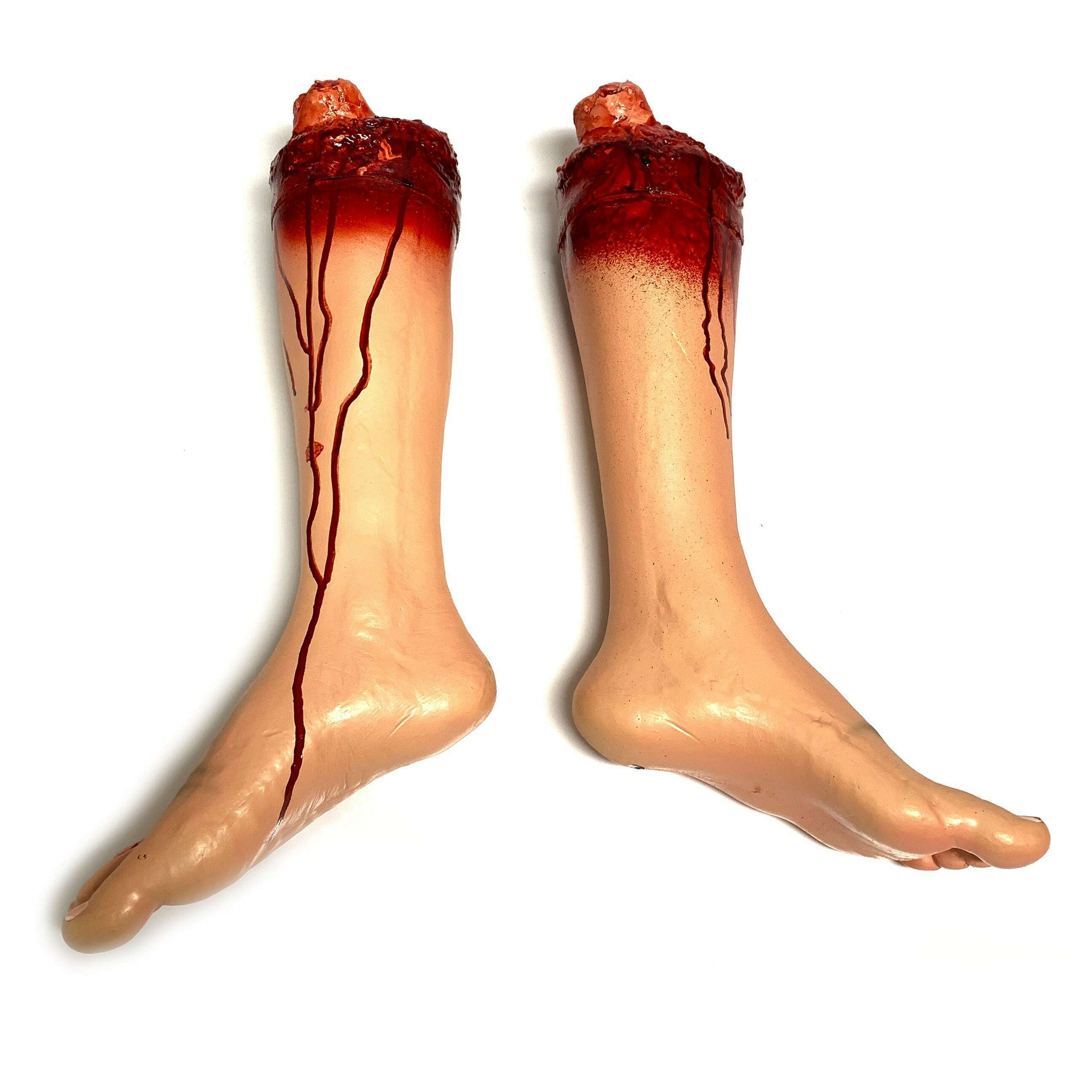 Foam Rubber and Latex Bloody Severed Foot Stump