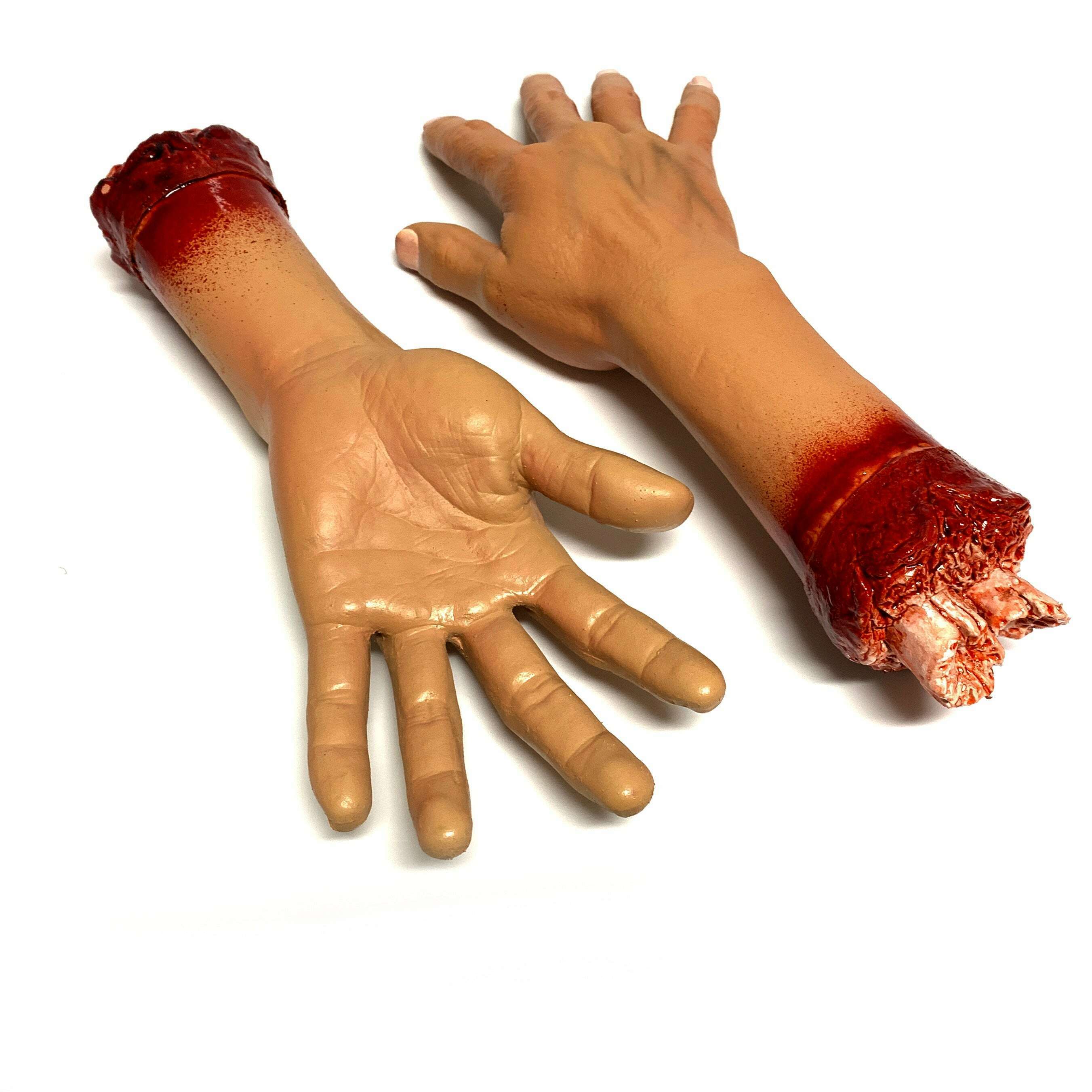 Foam Rubber and Latex Bloody Severed Hand Stump