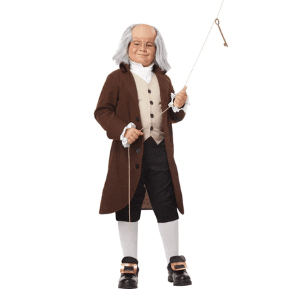 Founding Fathers Colonial Man Kids Costume