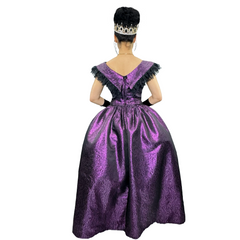Victorian Purple Brocade Lady Adult Costume