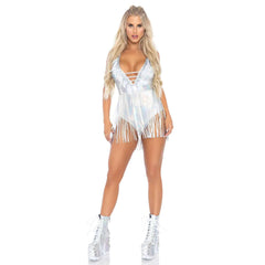 Fringe Halter Bodysuit