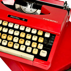 Antique Red Firebird Old Fashioned Typewriter Prop