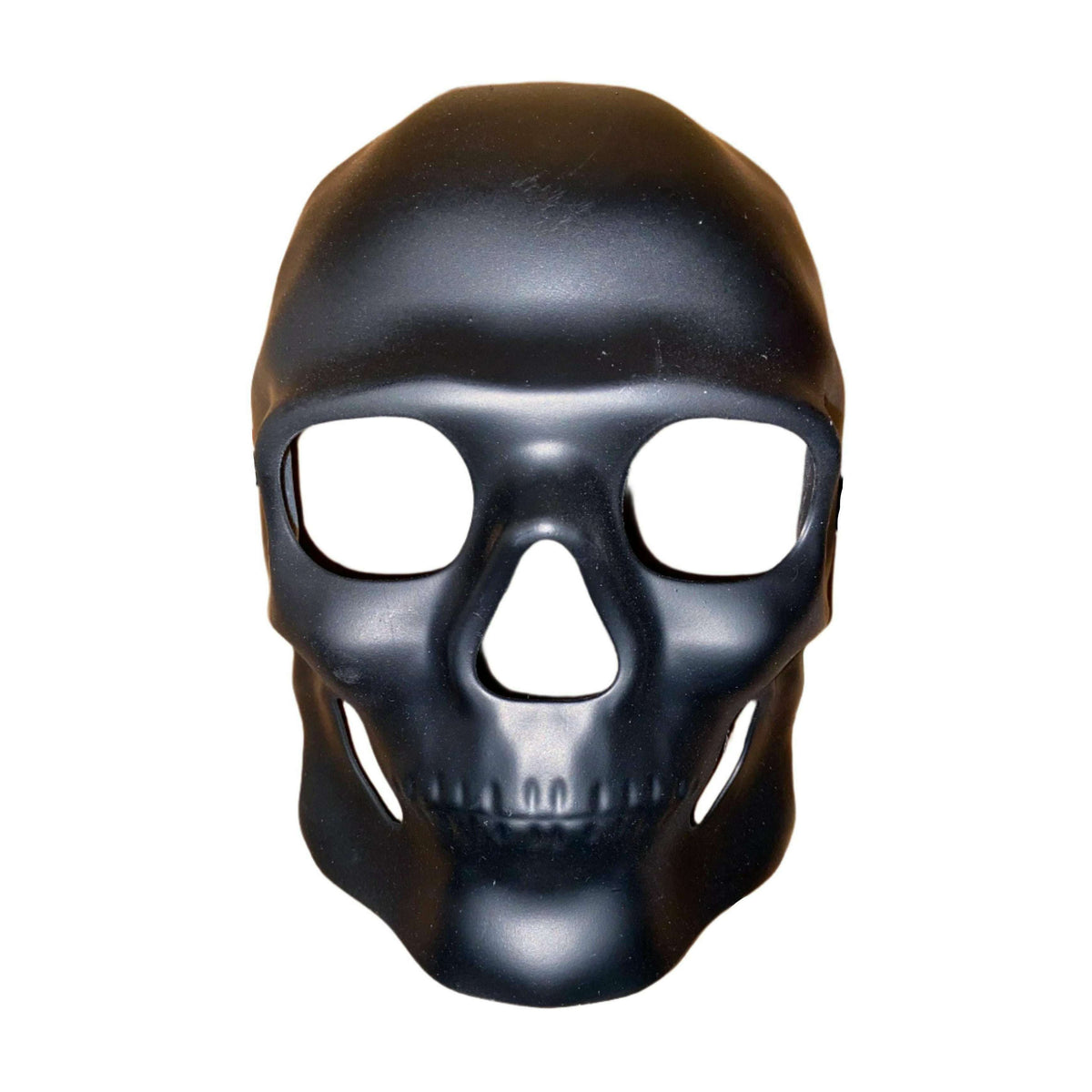 Full Face Matte Black Skull Mask