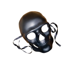 Full Face Matte Black Skull Mask