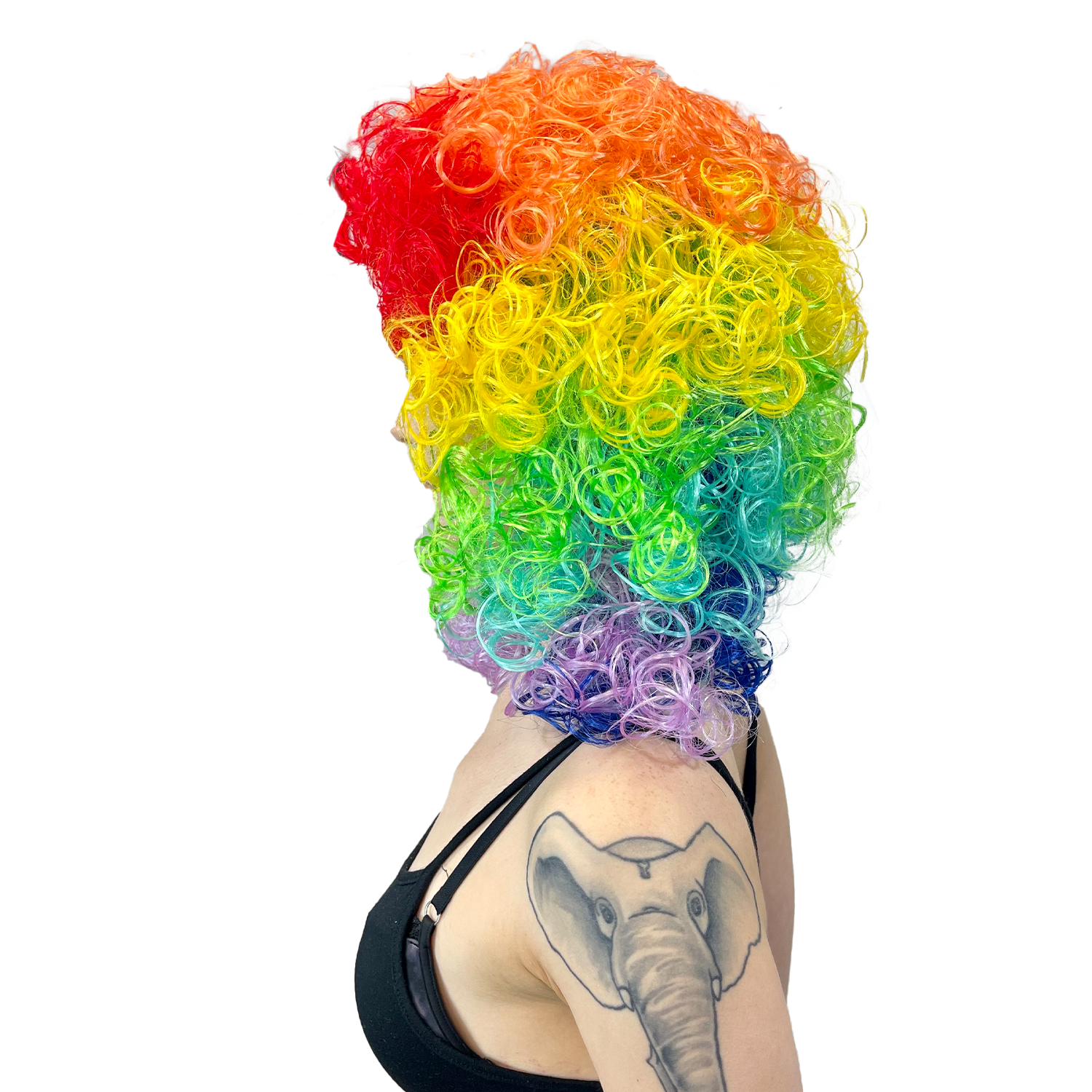 Curly Clown Synthetic Shoulder Length Wig