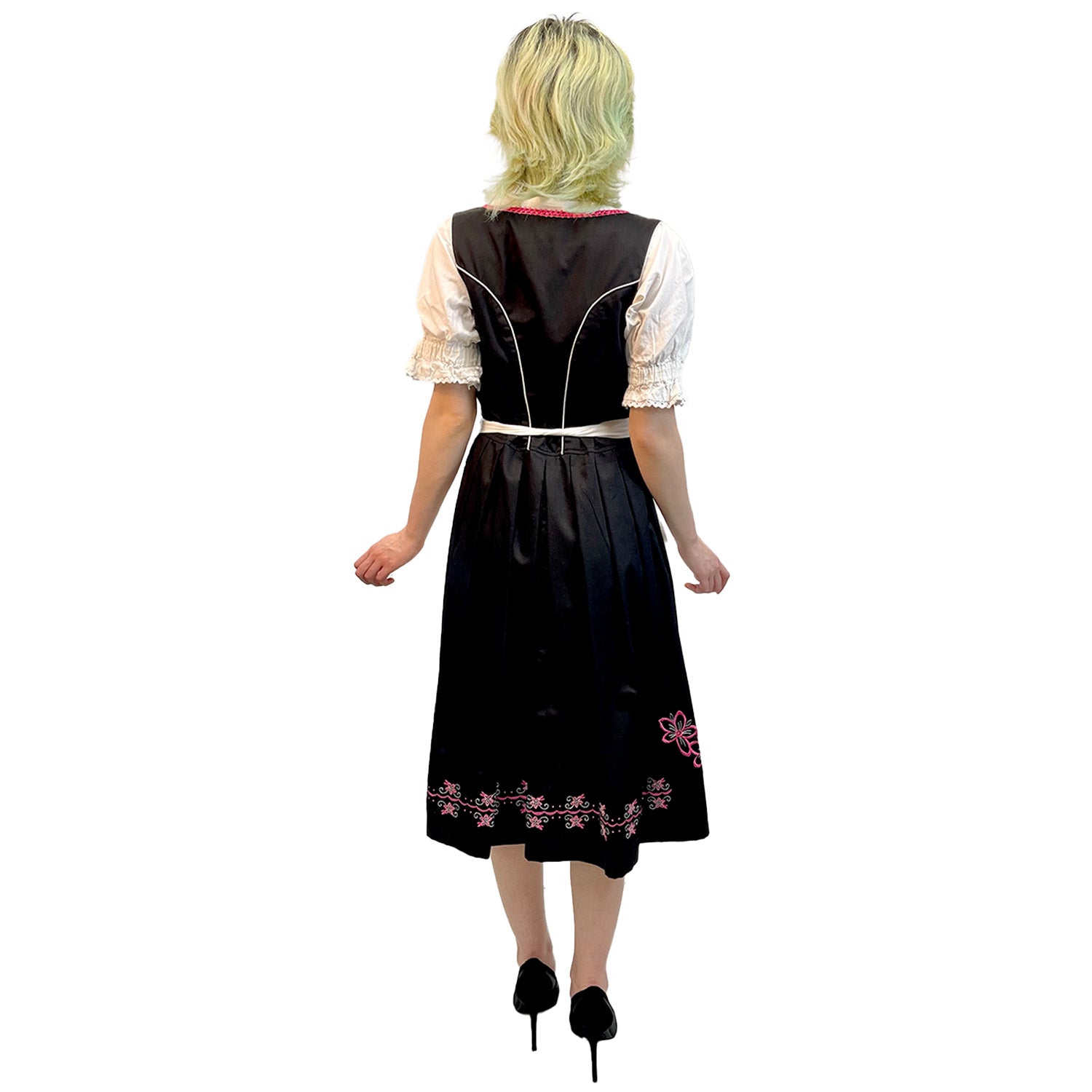 German Oktoberfest Black Dirndl Women's Adult Costume