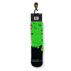 Ghost Busters Oozing Slime Crew Length Knit Socks