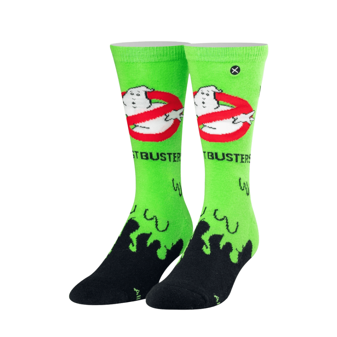 Ghost Busters Oozing Slime Crew Length Knit Socks