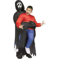 Ghost Face Piggyback Inflatable Child Costume