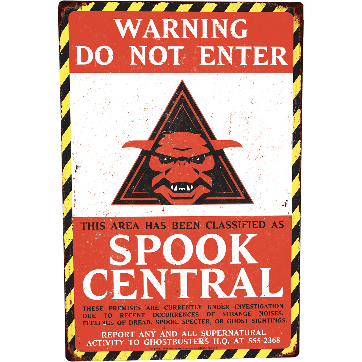 Ghostbusters: Spook Central Metal Sign