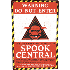 Ghostbusters: Spook Central Metal Sign