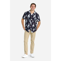 OppoSuits Ghostface Print Short Sleeve Button Up Shirt