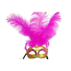 Godiva Feathered Small Venetian Mask