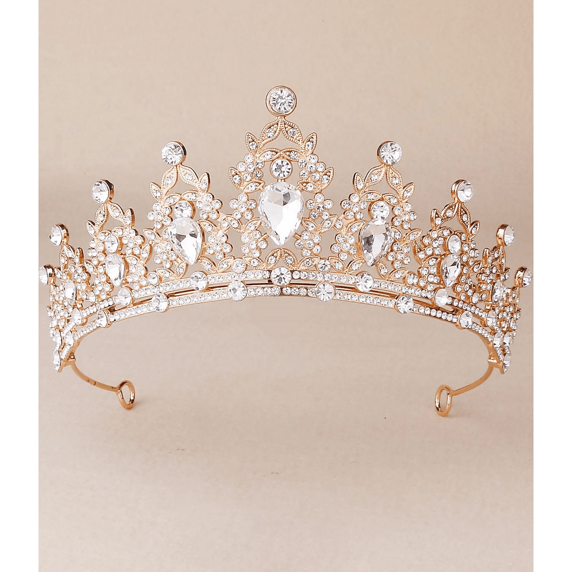 Gold and Silver Flowers Crown