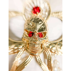 Gold Celestial Skull Headpiece