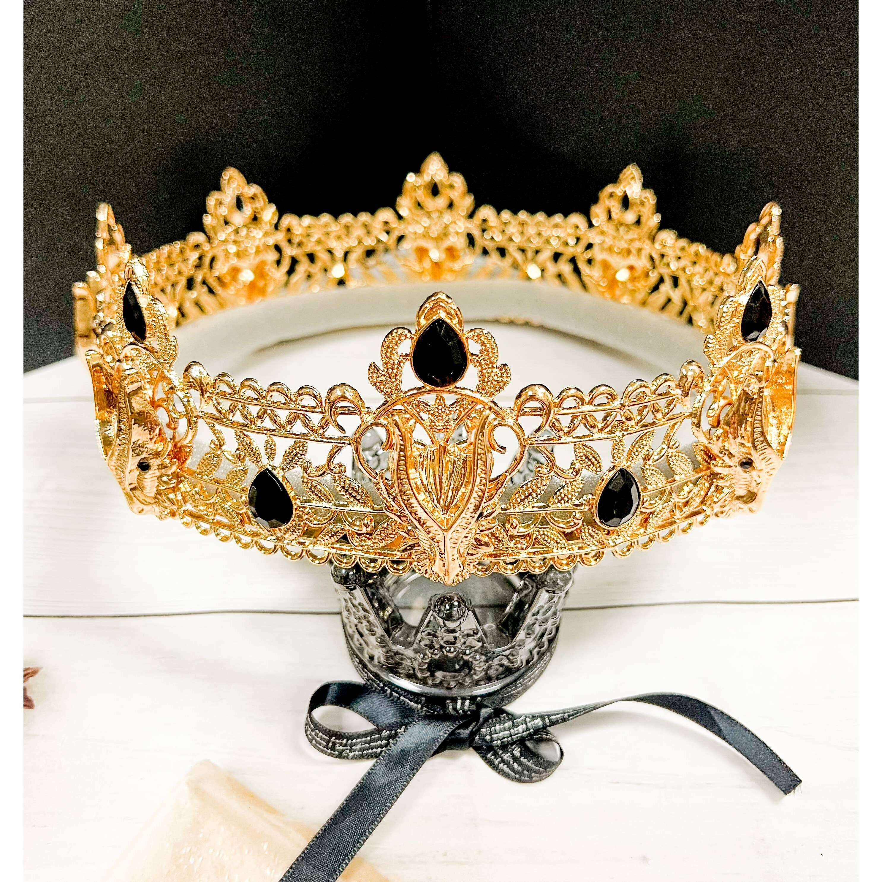 Gold Draconic Gothic Crown