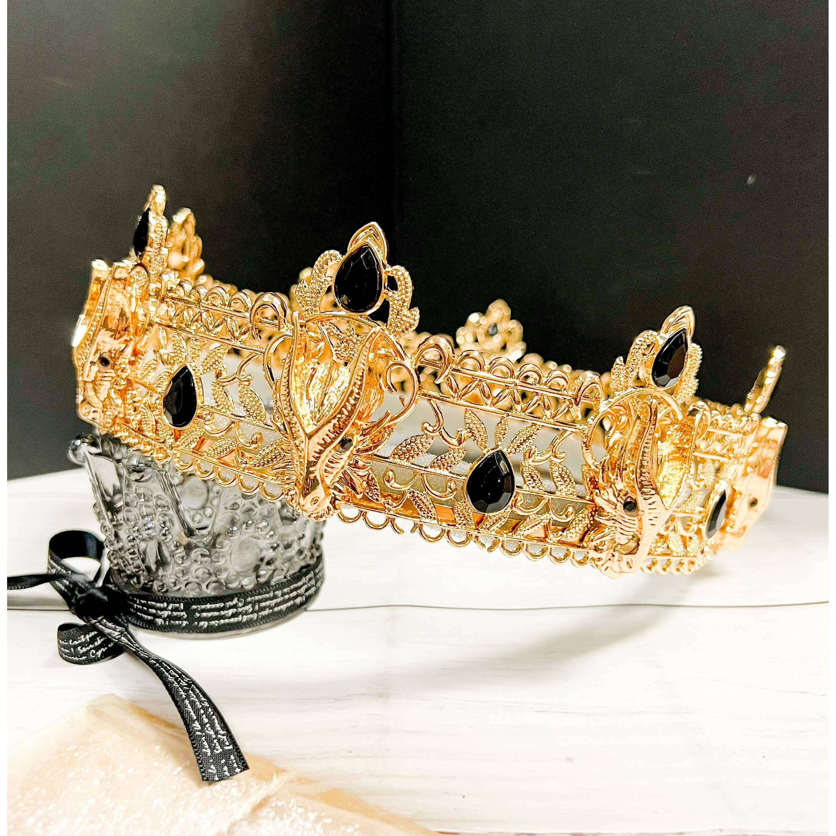 Gold Draconic Gothic Crown